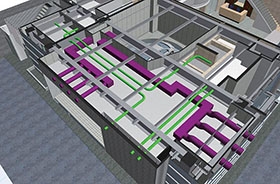 低層部の建築と設備との統合状況