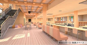 設備が露出する内観イメージ